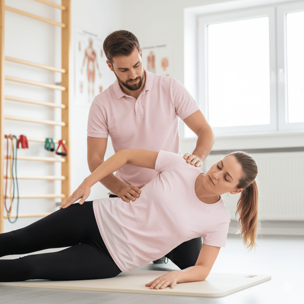 Therapieübung am Boden